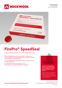 FirePro SpeedSeal Datasheet