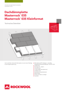 Datenblatt Masterrock 035 Kleinformat