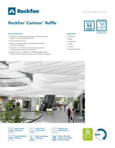 Rockfon® Contour™ Baffles Datasheet