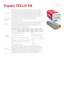 Technický list SK TECLIT PS