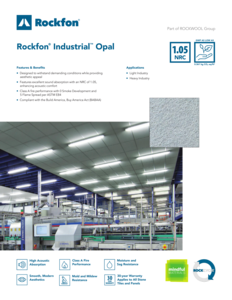 Rockfon Industrial Opal Datasheet