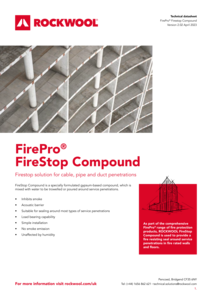 FirePro FireStop Compound Datasheet