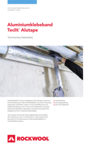 Datenblatt Aluminiumklebeband Teclit Alutape