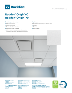 Rockfon® Origin™ 60 - 70 Datasheet FR
