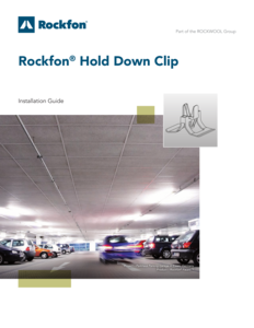 Rockfon Hold Down Clip Installation Guide