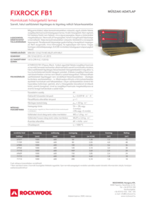 Fixrock FB1 RWHU datasheet