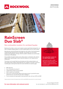 RainScreen Duo Slab Datasheet