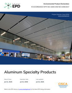 Environmental Product Declaration-Aluminum Specialty Products