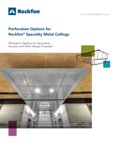 Perforation Options for Rockfon Specialty Metal Ceilings