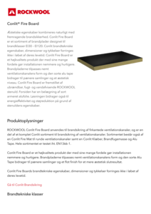 Produktdatablad, Conlit Fire Board