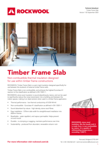 Timber Frame Slab Datasheet