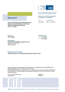 Verlängerung ABZ: Steelrock Plus Kassettenwand-Dämmsystem