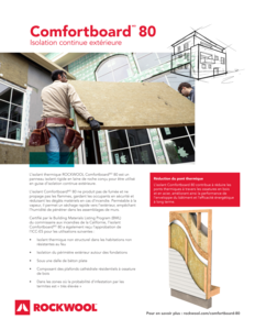 Comfortboard 80 info technique
