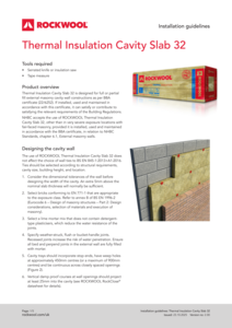 Thermal Insulation Cavity Slab 32 Installation Guide
