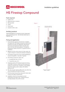 High Strength Firestop Compound Installation Guide
