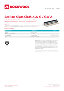 SeaRox Glass Cloth ALU-G + GW-A