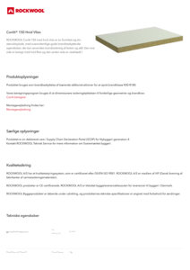 Produktdatablad, Conlit 150 med hvid vlies