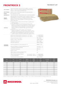 Technický list SK FRONTROCK S