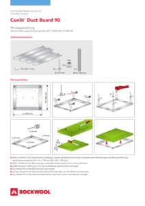 Montageanleitung Revisionsöffnungsverschluss mit dem Conlit Duct Board 90