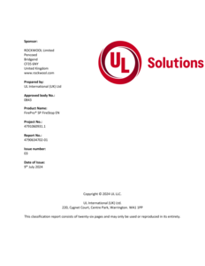 SP Firestop EN UL Certificate