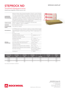 Steprock ND RWHU datasheet