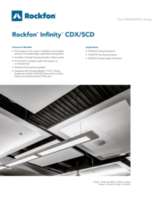 Rockfon Infinity CDX/SCD Perimeter Trim Data Sheet