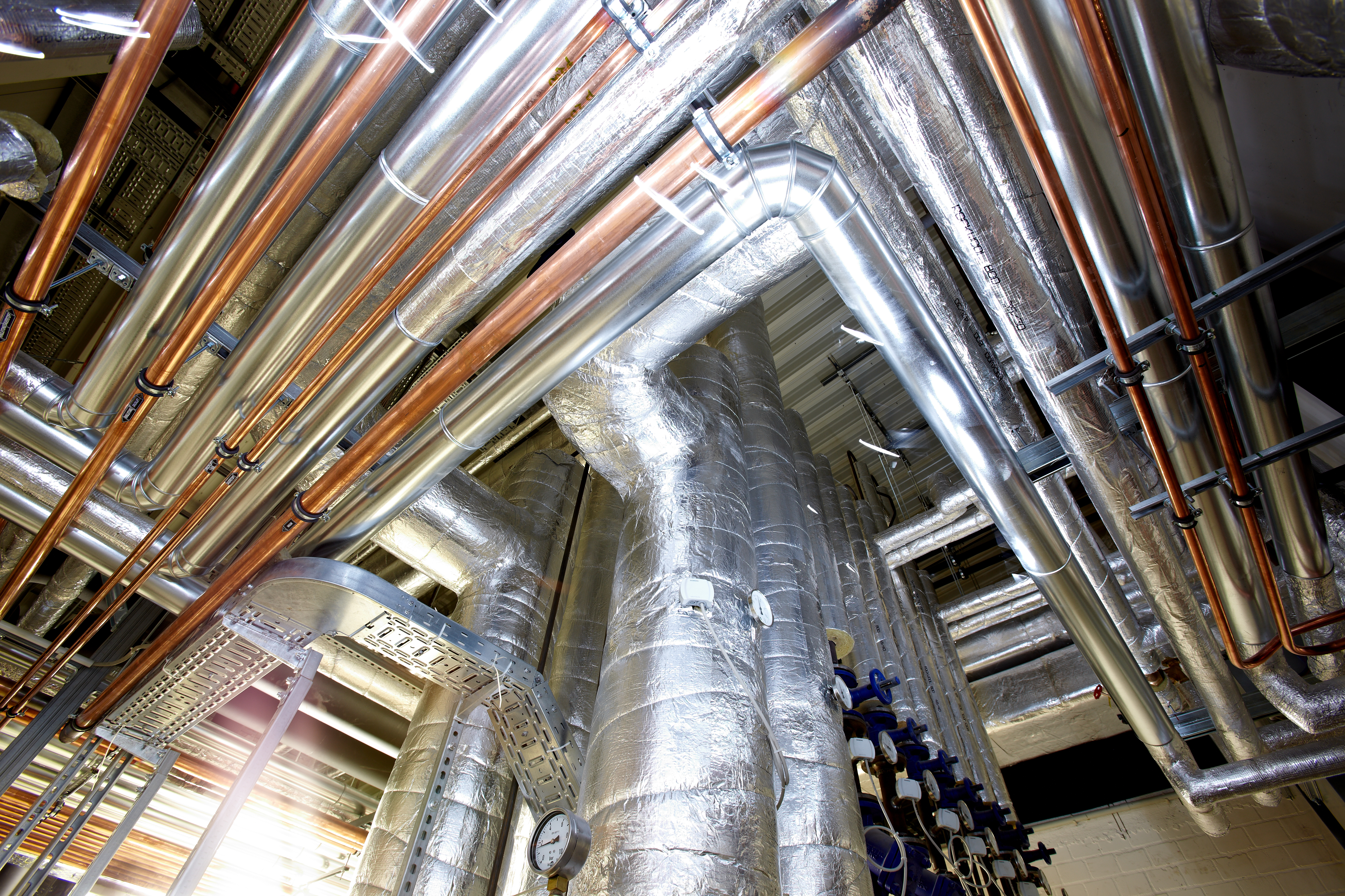 water pipes cold,  pipes, ducts, hvac, klimarock, germany