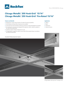 Chicago Metallic 200 Hook-Grid 15/16" Data Sheet
