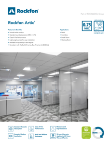 Rockfon Artic® Datasheet