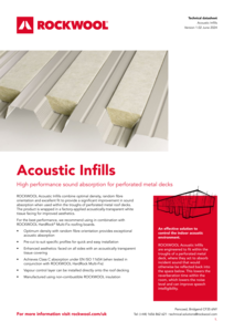 Acoustic Infills Datasheet