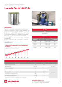 Fiche produit Teclit LM Cold