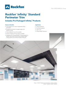 Rockfon Infinity Standard Perimeter Trim Data Sheet