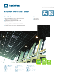 Rockfon Industrial Black Datasheet
