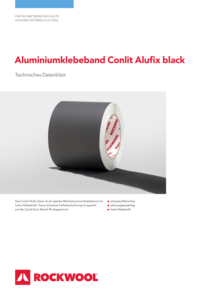 Datenblatt Aluminiumklebeband Conlit Alufix black - Ausgabe Österreich