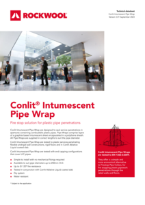 Conlit® Intumescent Pipe Wrap