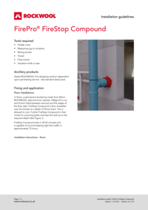 Firepro Firestop Compound Installation Guide
