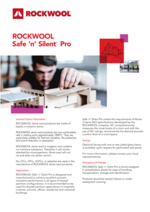 Safe 'n' Silent Pro Product Data Sheet (India)