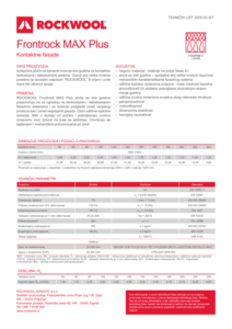 Frontrock MAX Plus SRB