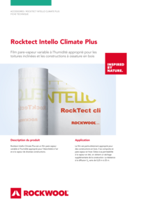 Fiche Technique Rocktect Intello Climate Plus 