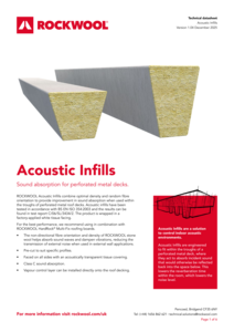 Acoustic Infills Datasheet