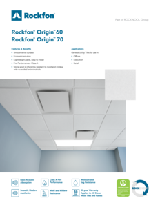 Rockfon® Origin™ 60 - 70 Datasheet