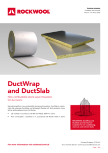 DuctWrap and DuctSlab Datasheet