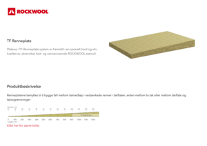 Produktdatablad - TF-Renneplate
