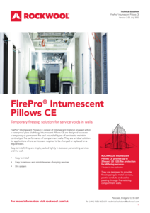 FirePro Intumescent Pillows CE Datasheet