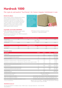 Fișă tehnică Hardrock 1000