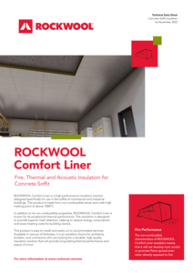 Comfort Liner - Fire, Thermal and Acoustic Insulation for Concrete Soffit (AU) -- datasheet 2023