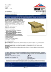 Nyrock Rainscreen 032 BBA Certificate 