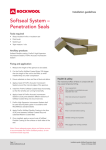 FirePro Softseal System (Penetration Seals) Installation Guide