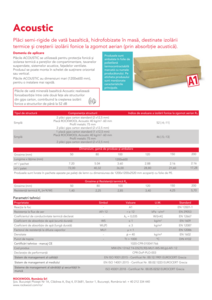 Fișă tehnică Acoustic