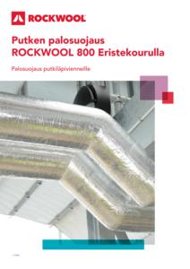 Putken palosuojaus ROCKWOOL 800 eristekourulla